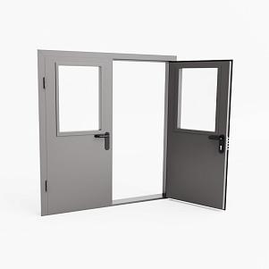 Дверь остекленная противопожарная ДПМО EI-60