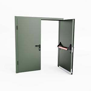 Дверь с автоматически выпадающим порогом ДПМ EI-60