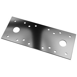 Крепежная пластина 140х55х2 мм КР, нержавеющая сталь 100 шт