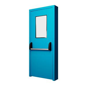 Дверь противопожарная остекленная с системой антипаника