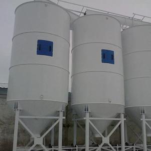 Бункер хранения и разгрузки сухого магнетитового концентрата