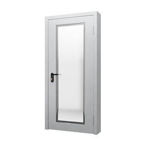 Однопольная противопожарная дверь EI-60 с остеклением