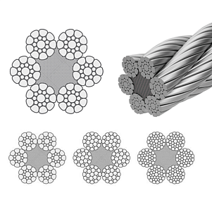 Канат стальной 10 мм S6ALC Pack 1T EN 12385-4-2000
