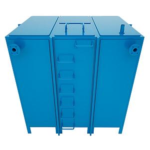 Резервуар прямоугольный горизонтальный 18,5 м3 с вытяжкой, люком