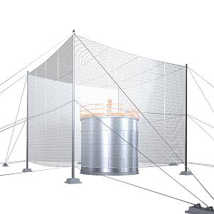 Сетка для защиты резервуаров от БПЛА и дронов
