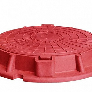 Люк полимер-песчаный Тип Л (А 30) красный