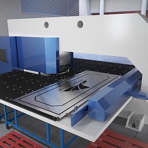 Раскрой металла на координатно-пробивном прессе