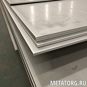 Плита нержавеющая 09Х16Н4Б 100х100х450 мм ГОСТ 7350-77 ГОСТ 5632-2014