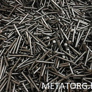 Заклепка стальная 2,5 мм Ст10 L 12 мм
