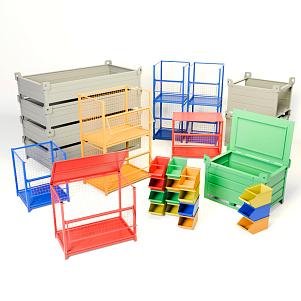 Производственная металлическая тара ТМП-01 332х232х150 мм