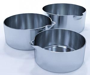 Чашки плоскодонные из серебра №119