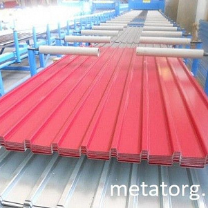 Профилированный лист оцинкованный С-10 0,35х1250