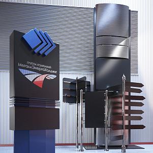 Рекламные пилоны производство