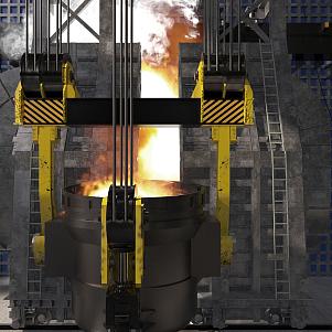 Литье стали с использованием холодной твердеющей смеси ХТС