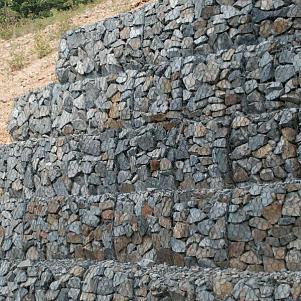 Габион с армопанелью 3x2x0,5 м. ячейка 60х80 мм