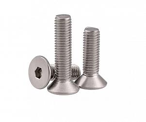Титановый винт с потайной головкой и внутренним шестигранником DIN 7991