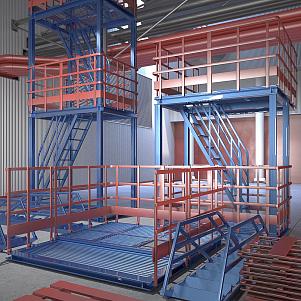 Лестницы промышленных предприятий
